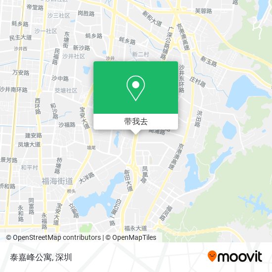 泰嘉峰公寓地图