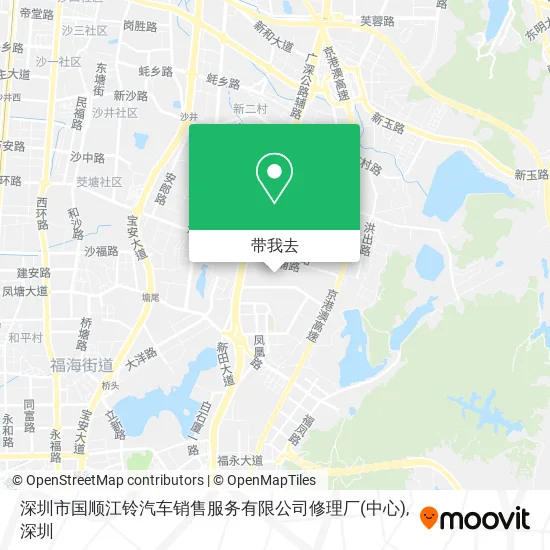 深圳市国顺江铃汽车销售服务有限公司修理厂(中心)地图