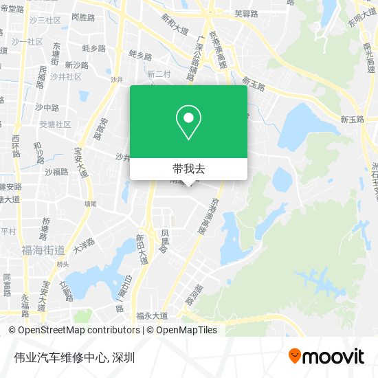 伟业汽车维修中心地图