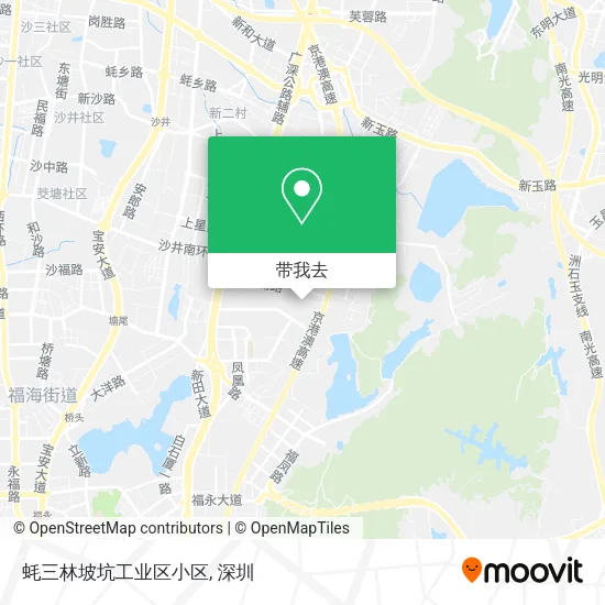 蚝三林坡坑工业区小区地图