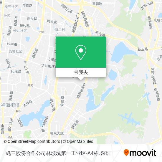 蚝三股份合作公司林坡坑第一工业区-A4栋地图