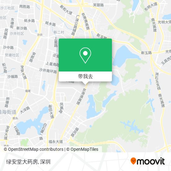 绿安堂大药房地图