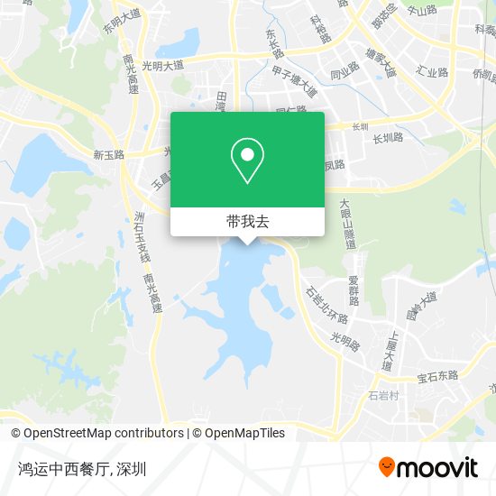 鸿运中西餐厅地图