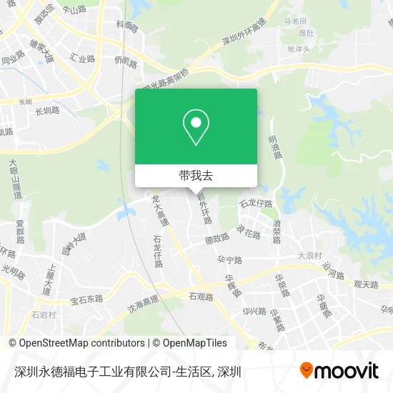 深圳永德福电子工业有限公司-生活区地图