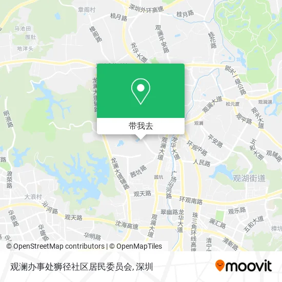 观澜办事处狮径社区居民委员会地图
