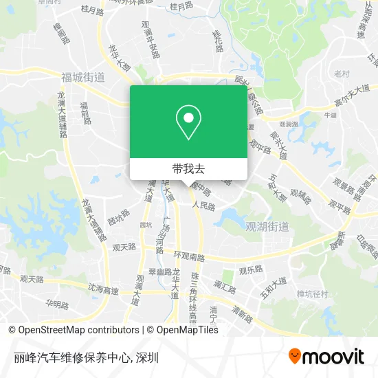 丽峰汽车维修保养中心地图