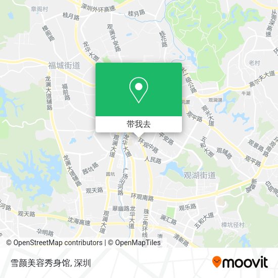 雪颜美容秀身馆地图
