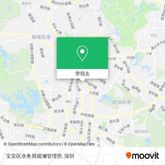 宝安区水务局观澜管理所地图