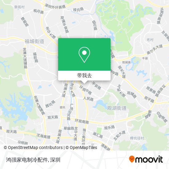 鸿强家电制冷配件地图