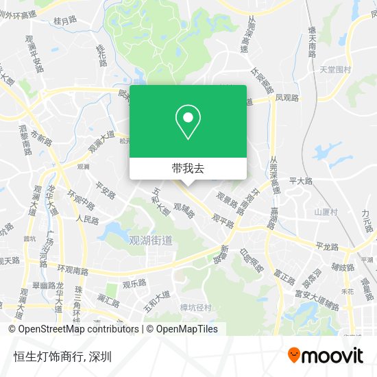 恒生灯饰商行地图