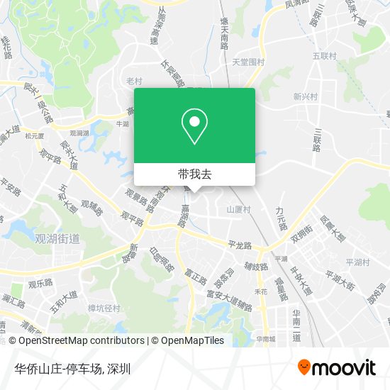 华侨山庄-停车场地图