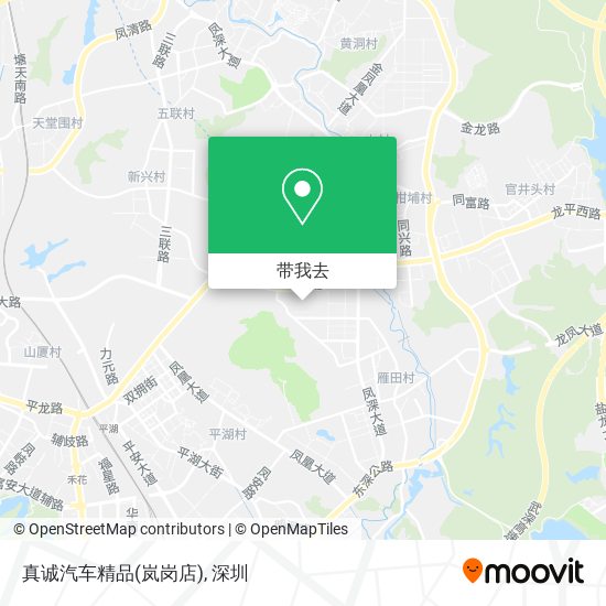真诚汽车精品(岚岗店)地图