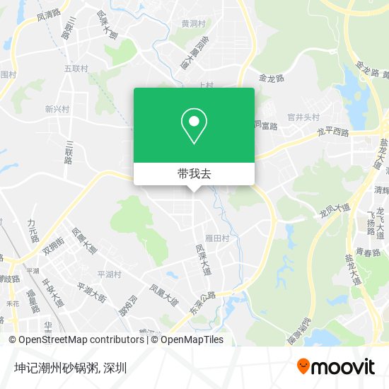 坤记潮州砂锅粥地图