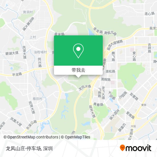 龙凤山庄-停车场地图