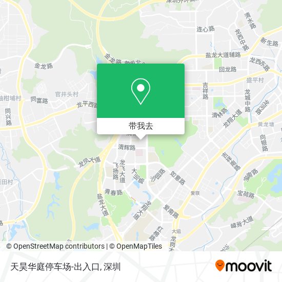 天昊华庭停车场-出入口地图