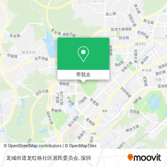 龙城街道龙红格社区居民委员会地图