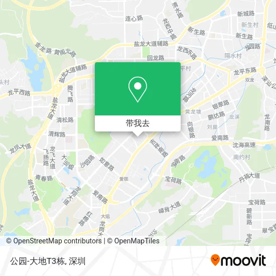 公园-大地T3栋地图