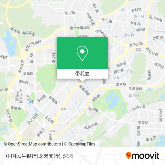 中国民生银行(龙岗支行)地图