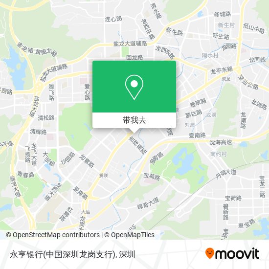 永亨银行(中国深圳龙岗支行)地图