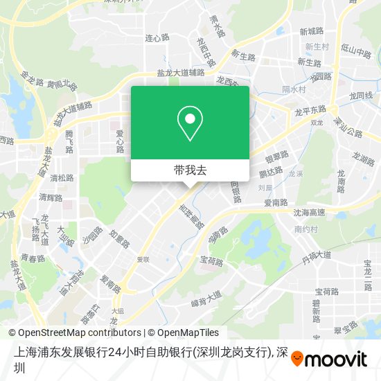 上海浦东发展银行24小时自助银行(深圳龙岗支行)地图