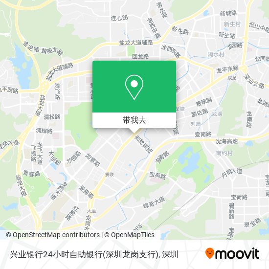 兴业银行24小时自助银行(深圳龙岗支行)地图