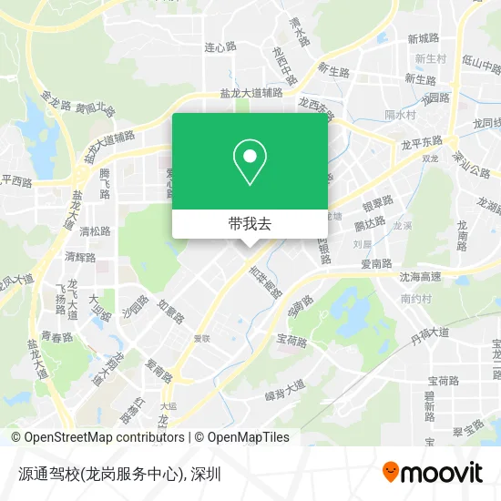 源通驾校(龙岗服务中心)地图