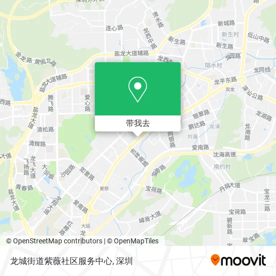 龙城街道紫薇社区服务中心地图