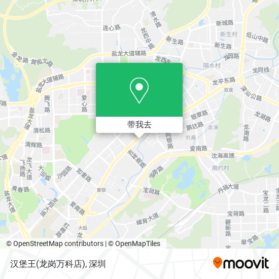 汉堡王(龙岗万科店)地图