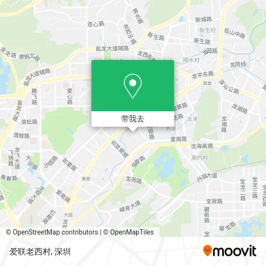 爱联老西村地图