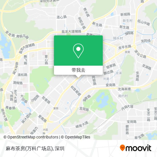 麻布茶房(万科广场店)地图