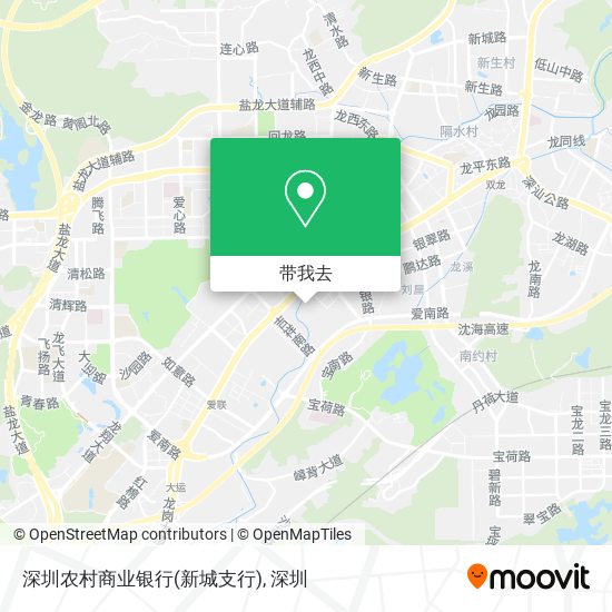 深圳农村商业银行(新城支行)地图