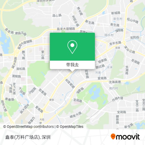 鑫泰(万科广场店)地图