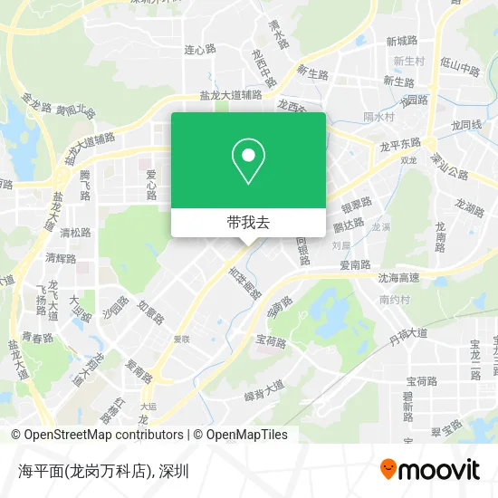 海平面(龙岗万科店)地图