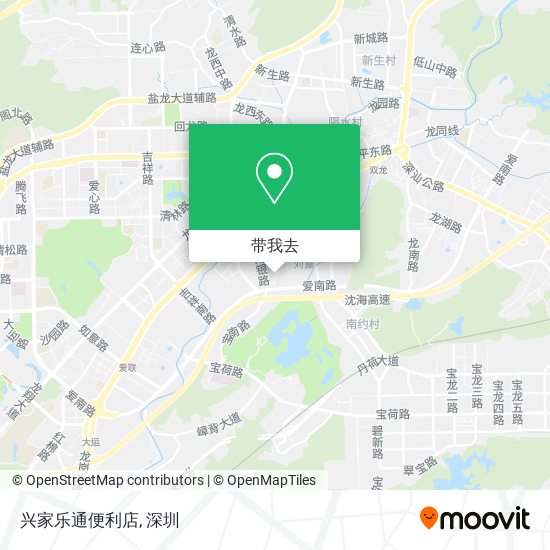 兴家乐通便利店地图