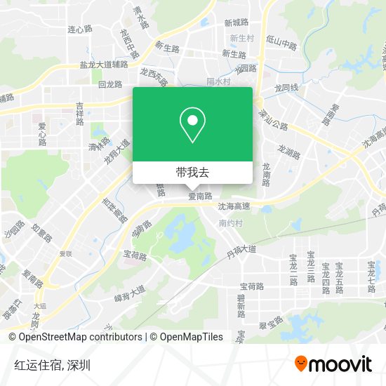 红运住宿地图