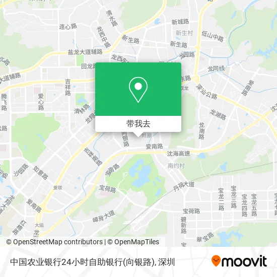 中国农业银行24小时自助银行(向银路)地图