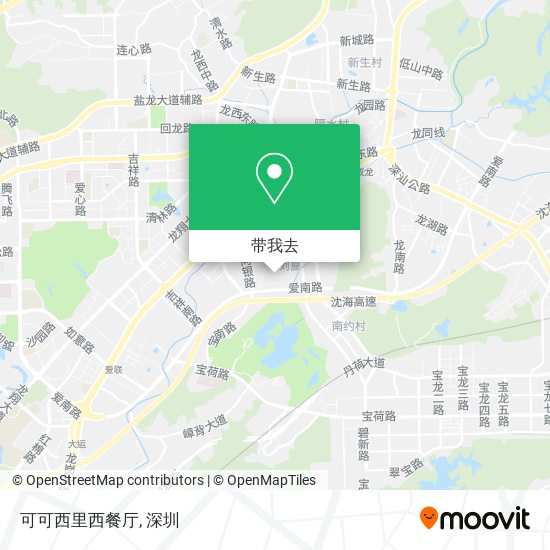 可可西里西餐厅地图