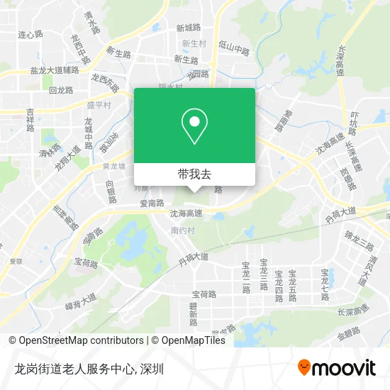龙岗街道老人服务中心地图