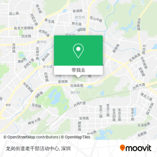 龙岗街道老干部活动中心地图