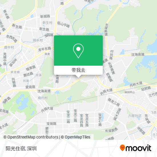 阳光住宿地图
