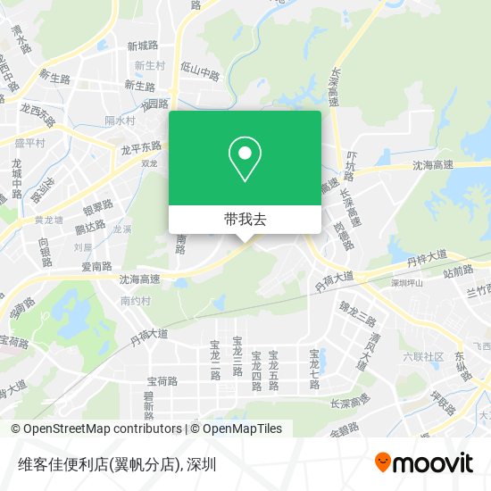 维客佳便利店(翼帆分店)地图