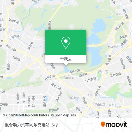 混合动力汽车同乐充电站地图