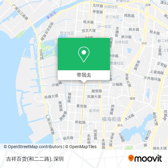 吉祥百货(和二二路)地图