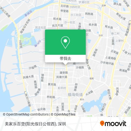 美家乐百货(阳光假日公馆西)地图