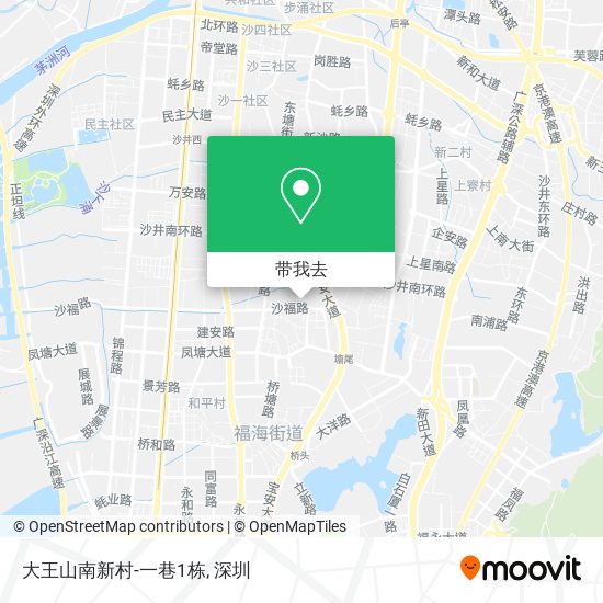 大王山南新村-一巷1栋地图