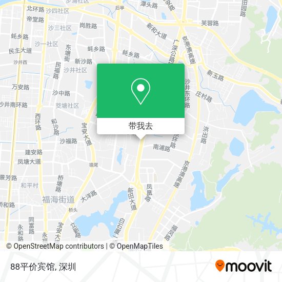 88平价宾馆地图