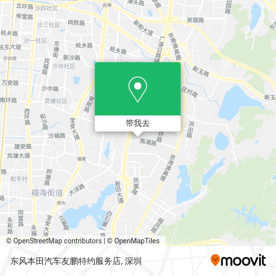 东风本田汽车友鹏特约服务店地图