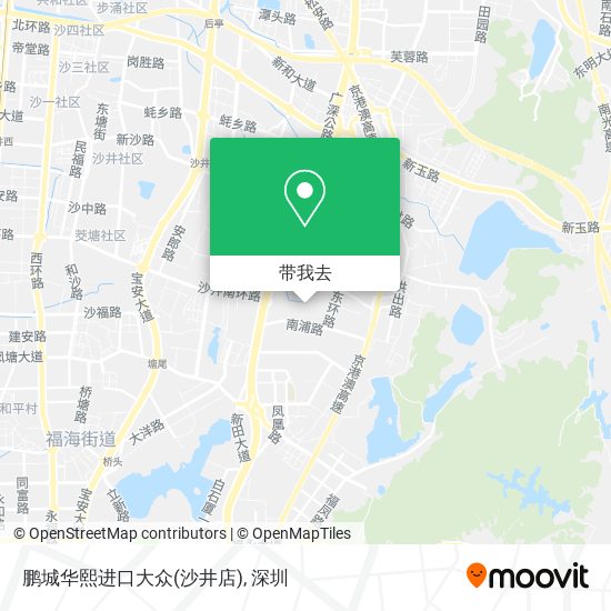 鹏城华熙进口大众(沙井店)地图