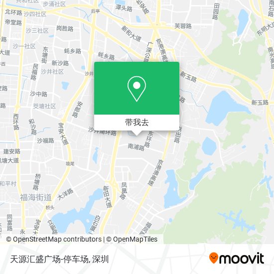 天源汇盛广场-停车场地图