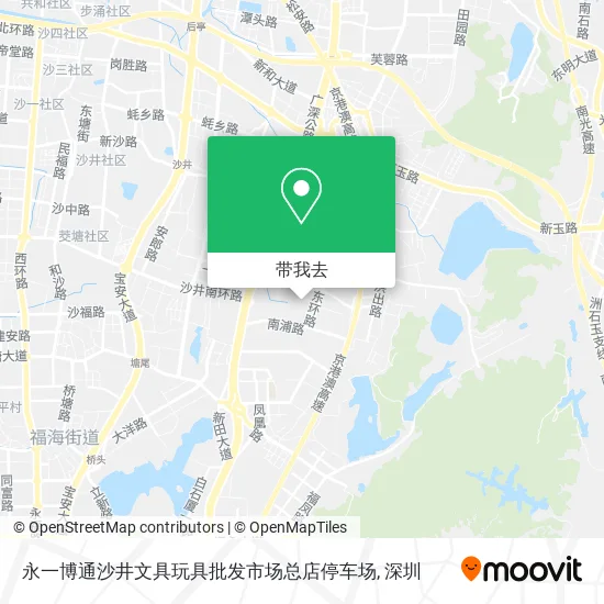 永一博通沙井文具玩具批发市场总店停车场地图